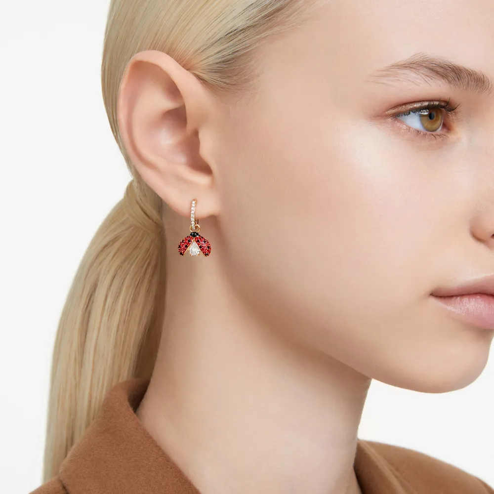 Ladybug hoop shop earrings