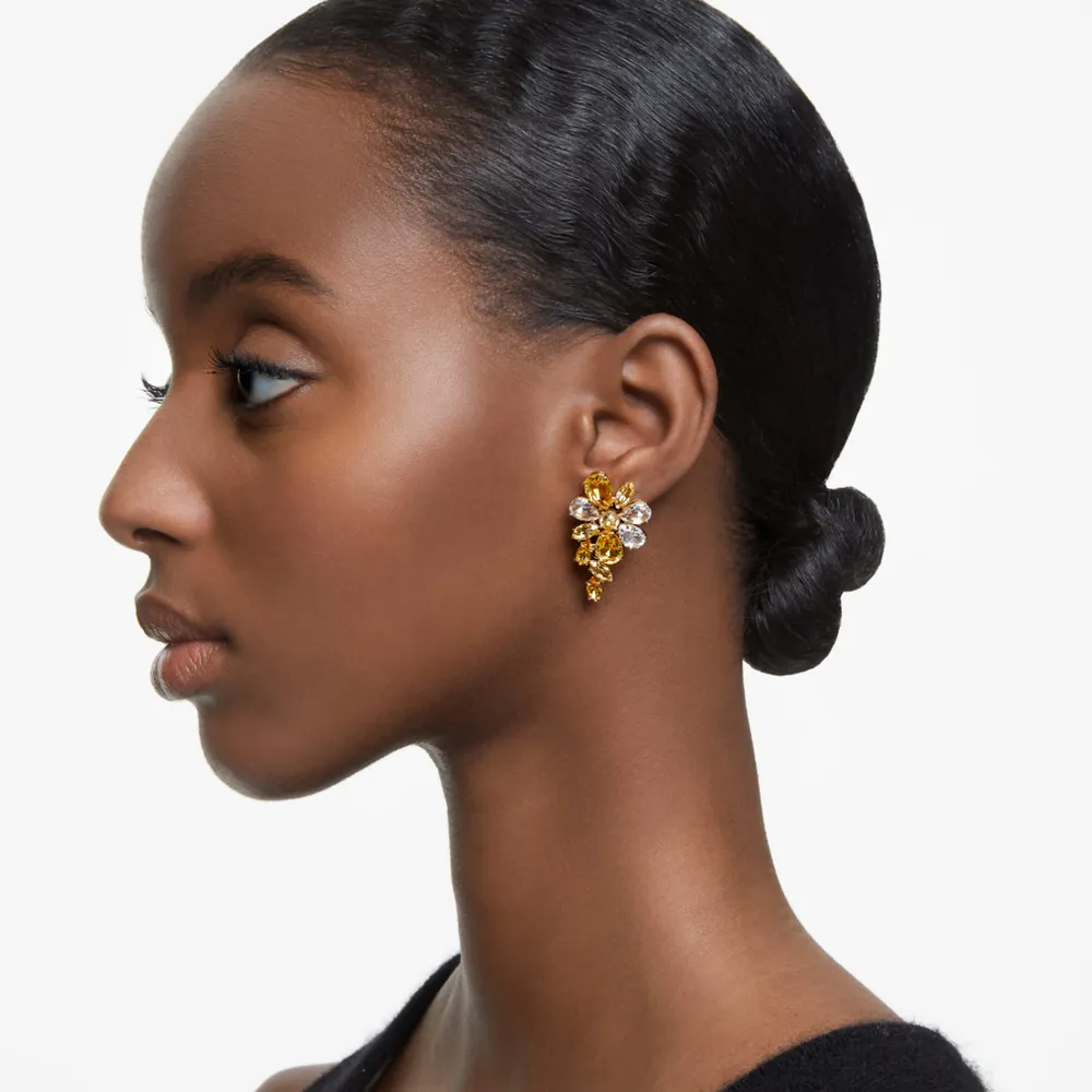 Swarovski mix pierced earrings discount