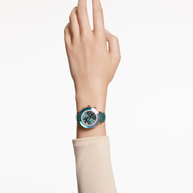 Swarovski watch green on sale