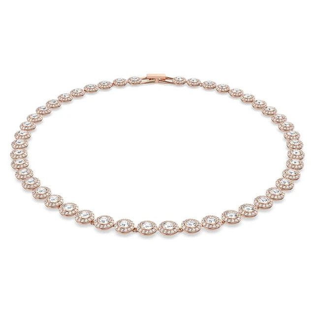 Swarovski Una Angelic Tennis bracelet, Round cut, Pavé