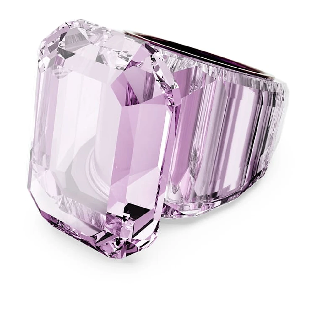 Swarovski Lucent cocktail ring, Octagon cut, Pink by