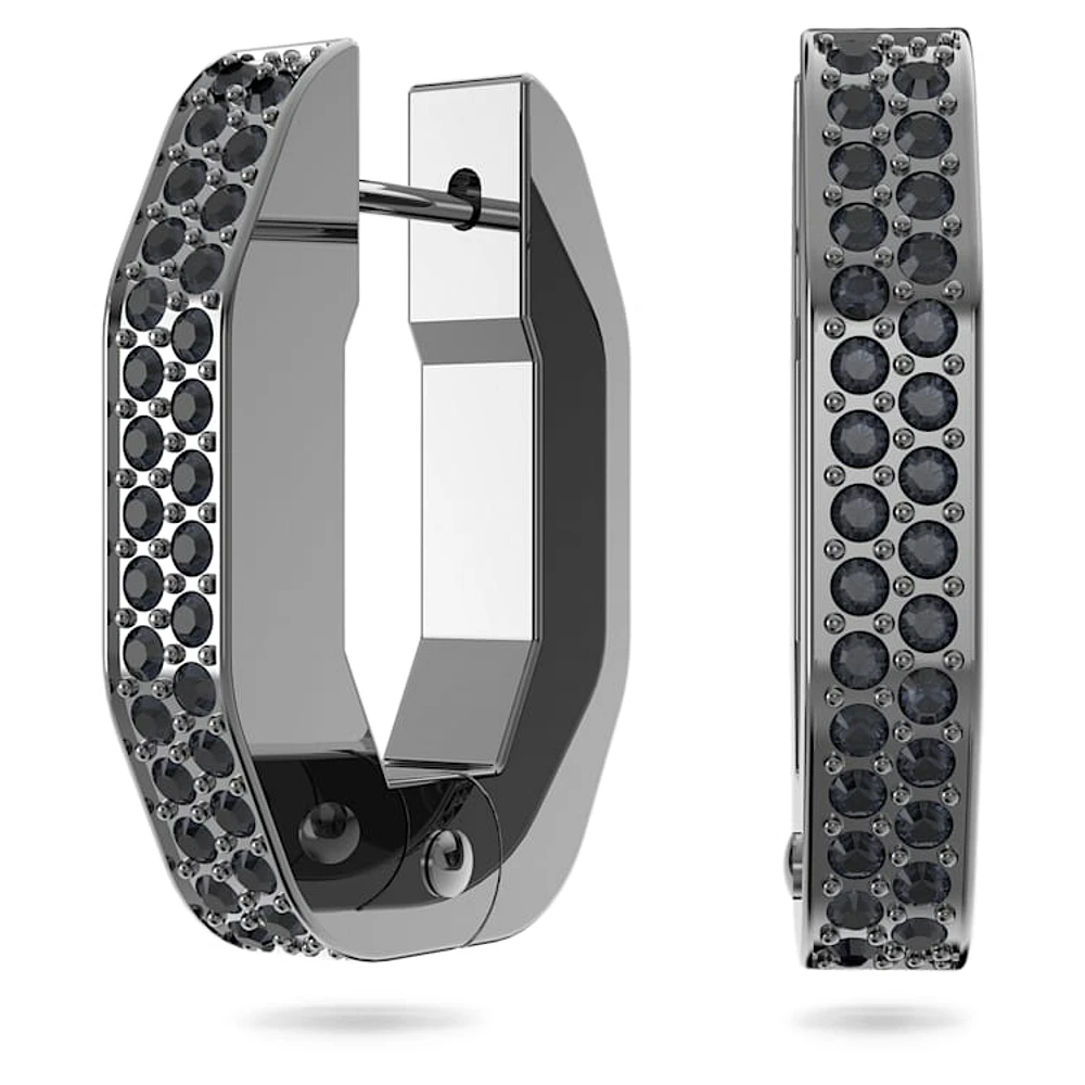 最新最全のをすべて hoop Dextera Swarovski earrings, Black Small, shape, Octagon ゴルフバッグ・キャディバッグ