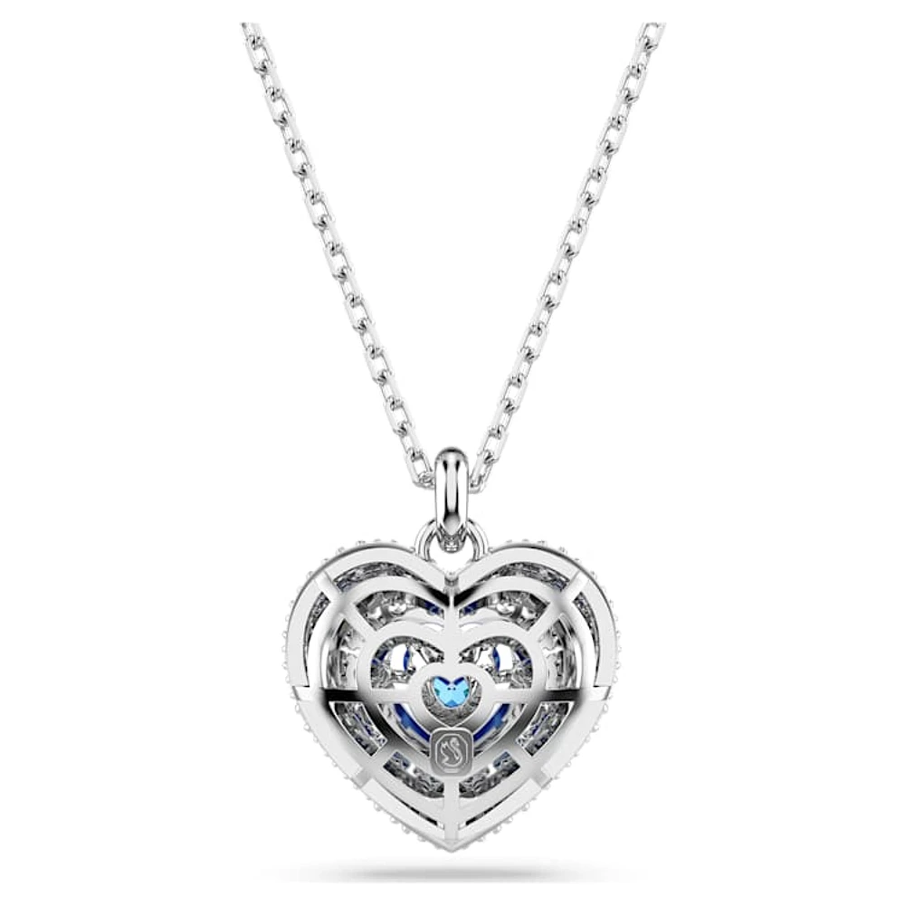 Swarovski puffed heart necklace discount