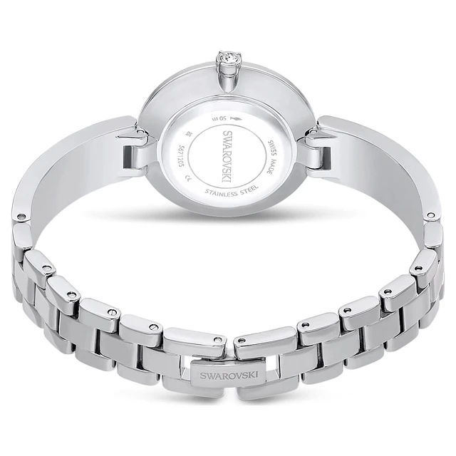 Swarovski Cocktail watch, Swiss Made, Pavé, Metal bracelet