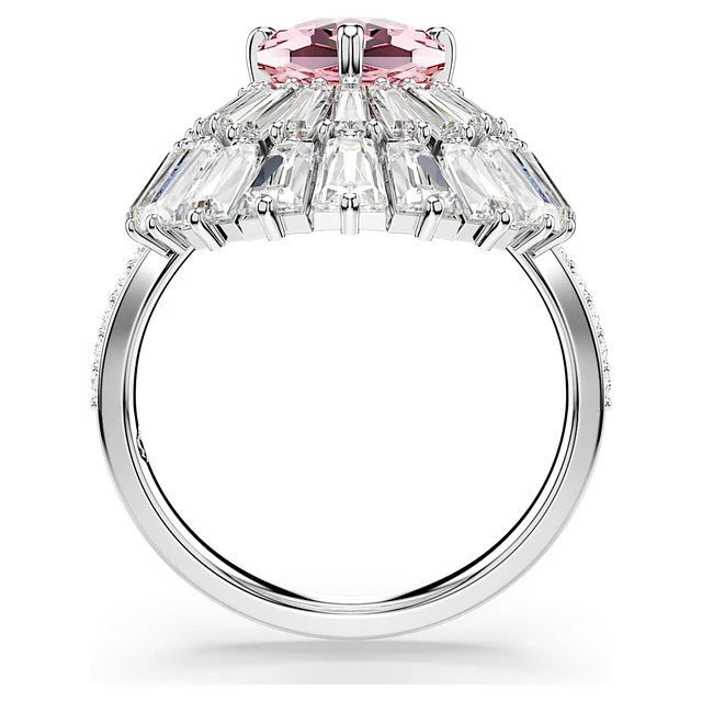 【SWAROVSKI】☆ イディリア リング☆ Idyllia open ring, Mixed cuts, Flower, Blue, Gold-tone