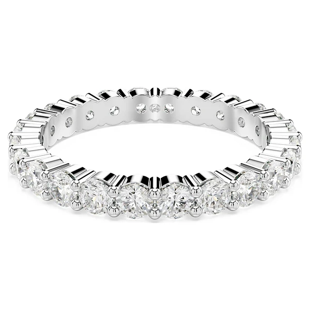 【Swarovski】Matrix バングル Matrix バングル, ミックスカット, ホワイト, ロジウム・プレー