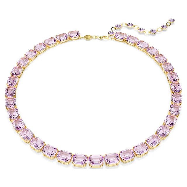 Swarovski Millenia Tennis necklace, Octagon cut, Color
