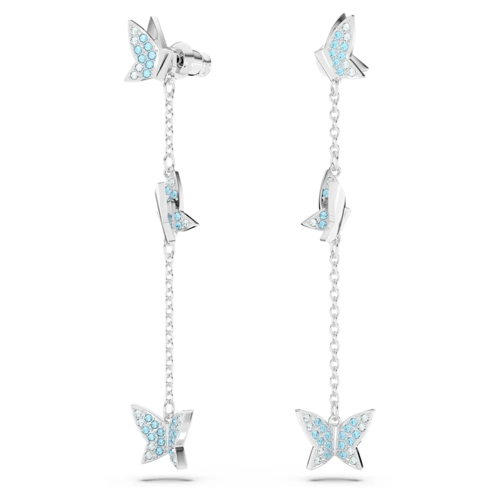 Drop best sale butterfly earrings