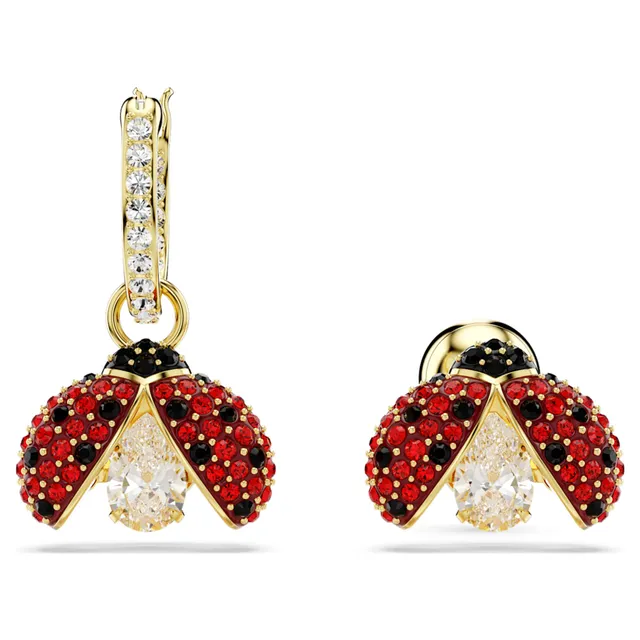 Ladybug top earrings swarovski
