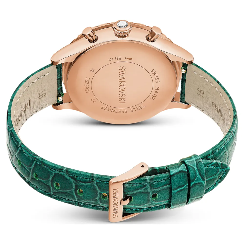 Crystalline pure watch online rose gold tone