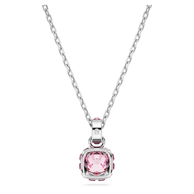 Swarovski Sublima pendant, Heart, Large, Pink, Rhodium