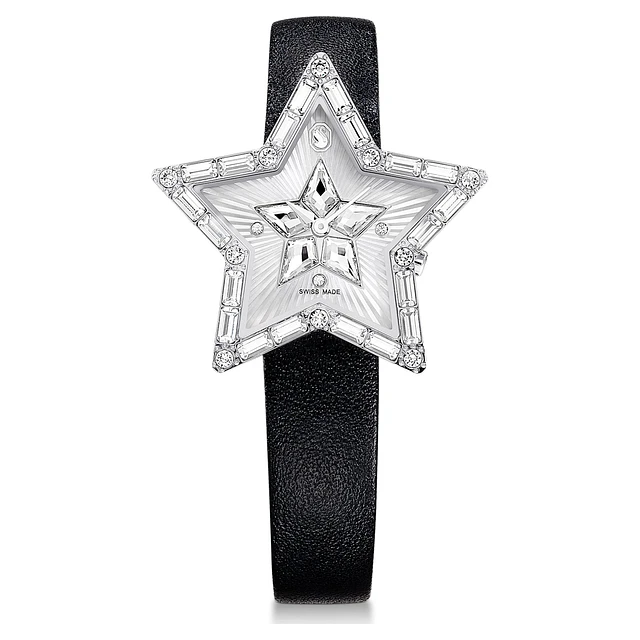 お礼や感謝伝えるプチギフト Swarovski Symbolica Star watch, Swiss Made, Star, Leather 時計
