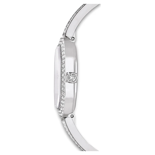 Swarovski Dextera bangle watch, Swiss Made, Metal bracelet