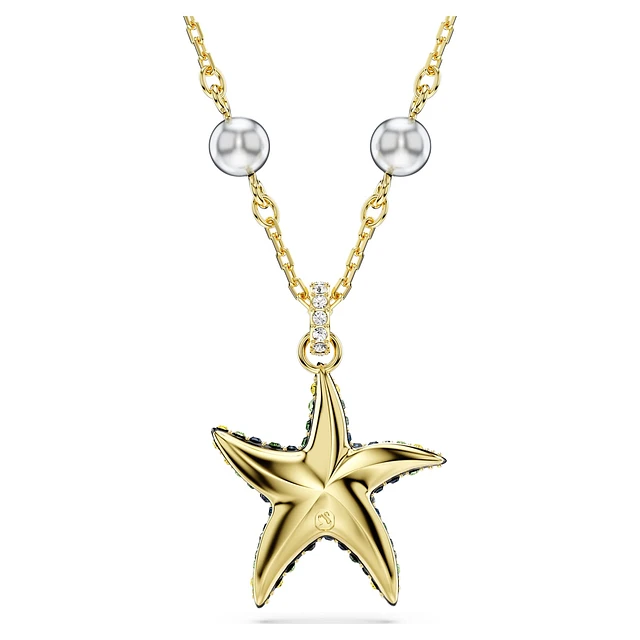 Swarovski Idyllia cuff, Crystal pearls, Starfish