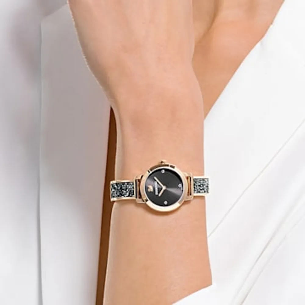 Swarovski Cosmic Rock watch Swiss Made Metal bracelet Gray