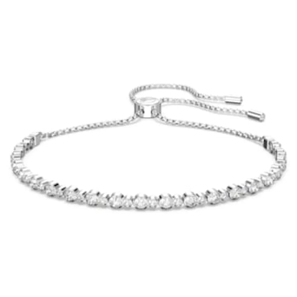 Swarovski Subtle Trilogy bracelet Round cut White Rhodium