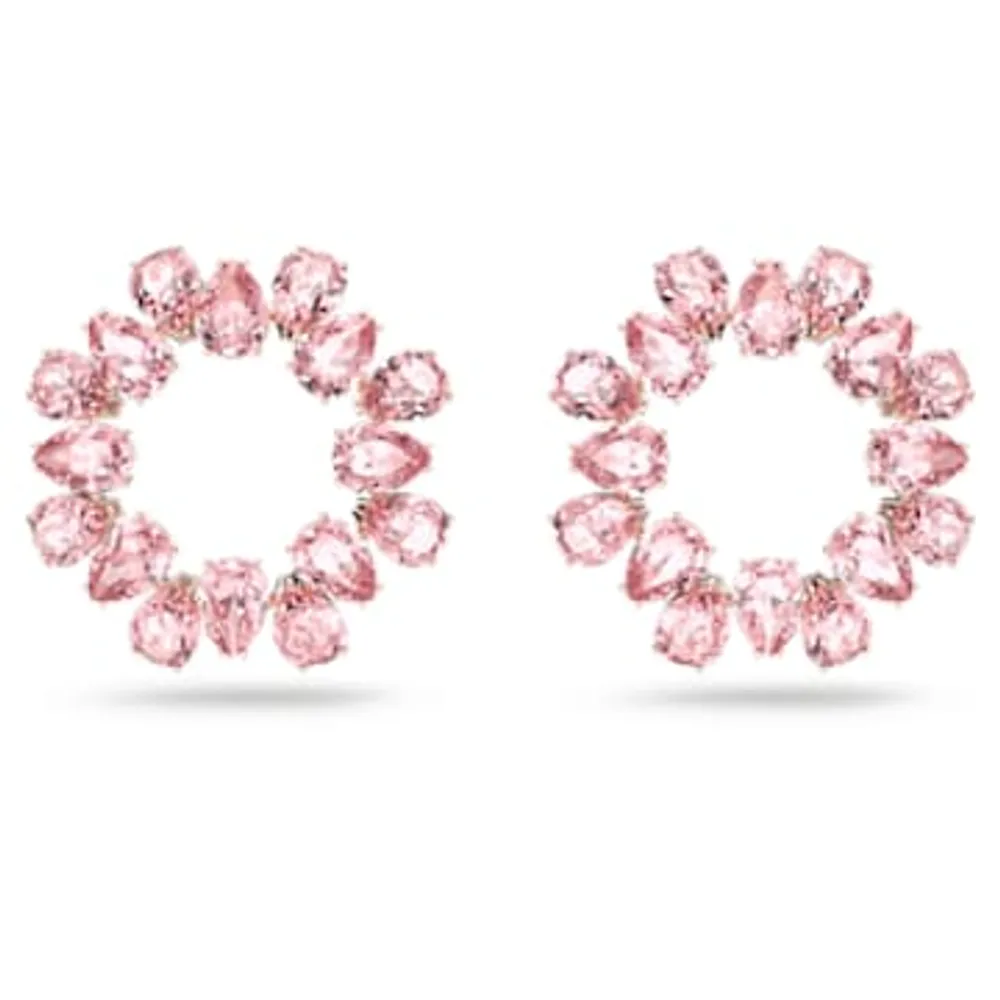 Pink and rose gold earrings sale