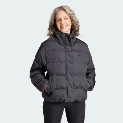 Adidas essentials down jacket black xs women lifestyle jackets