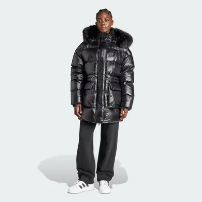 Black Adidas Originals Fur Jackets for Women Scarborough Town Centre