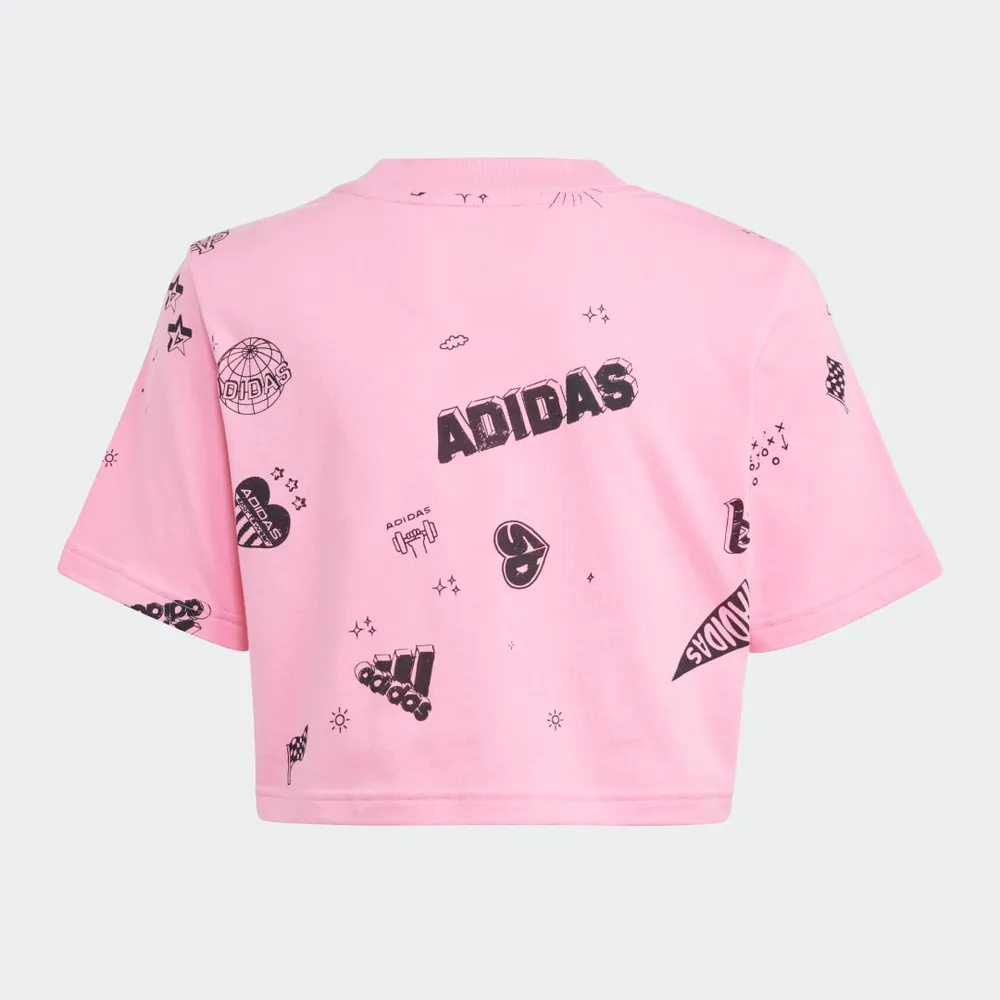 Adidas crop top kids hot sale