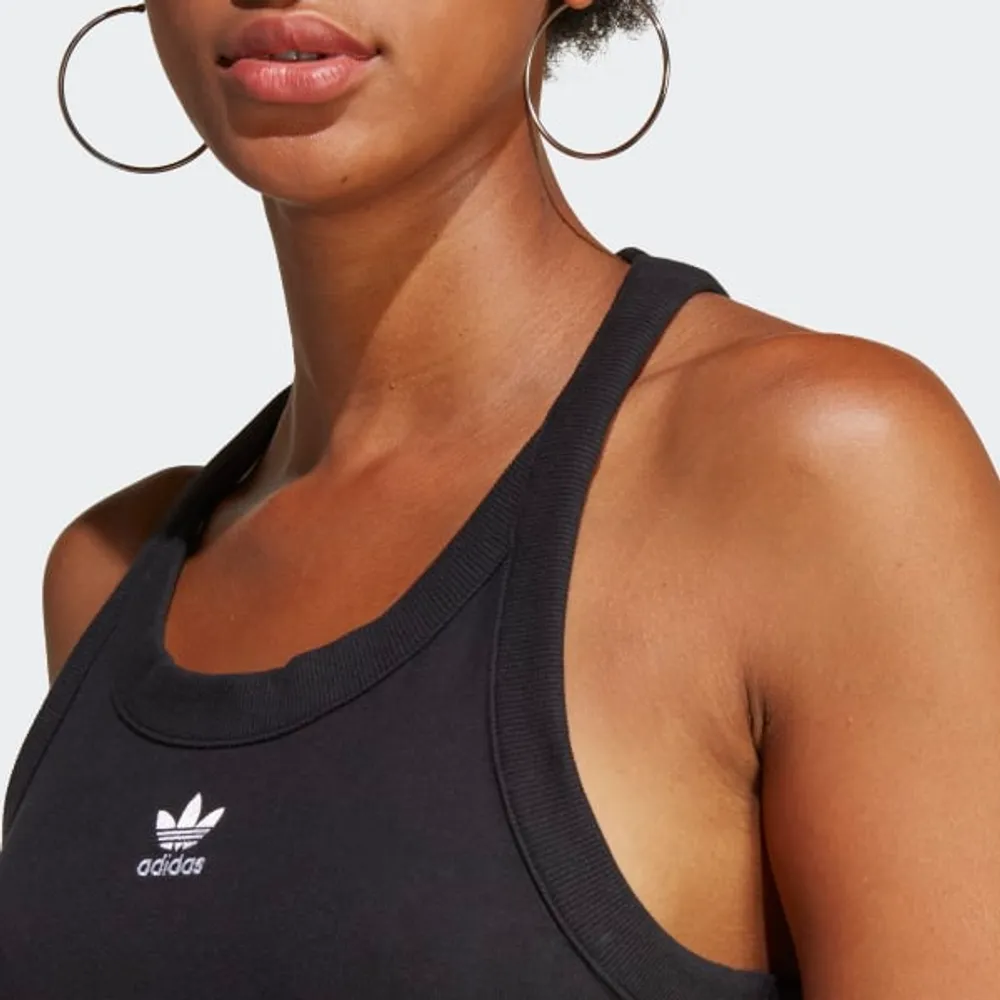 Adidas Vestido largo de tirantes Adicolor Classics 3 franjas