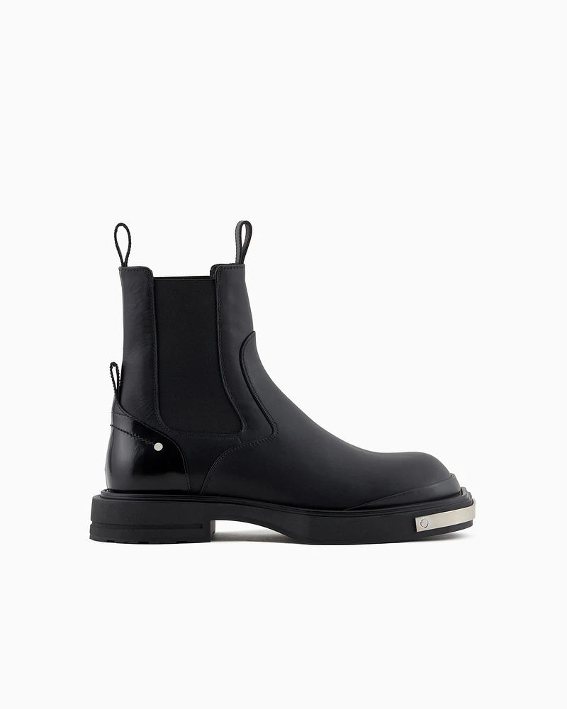 Leather beatle boots online