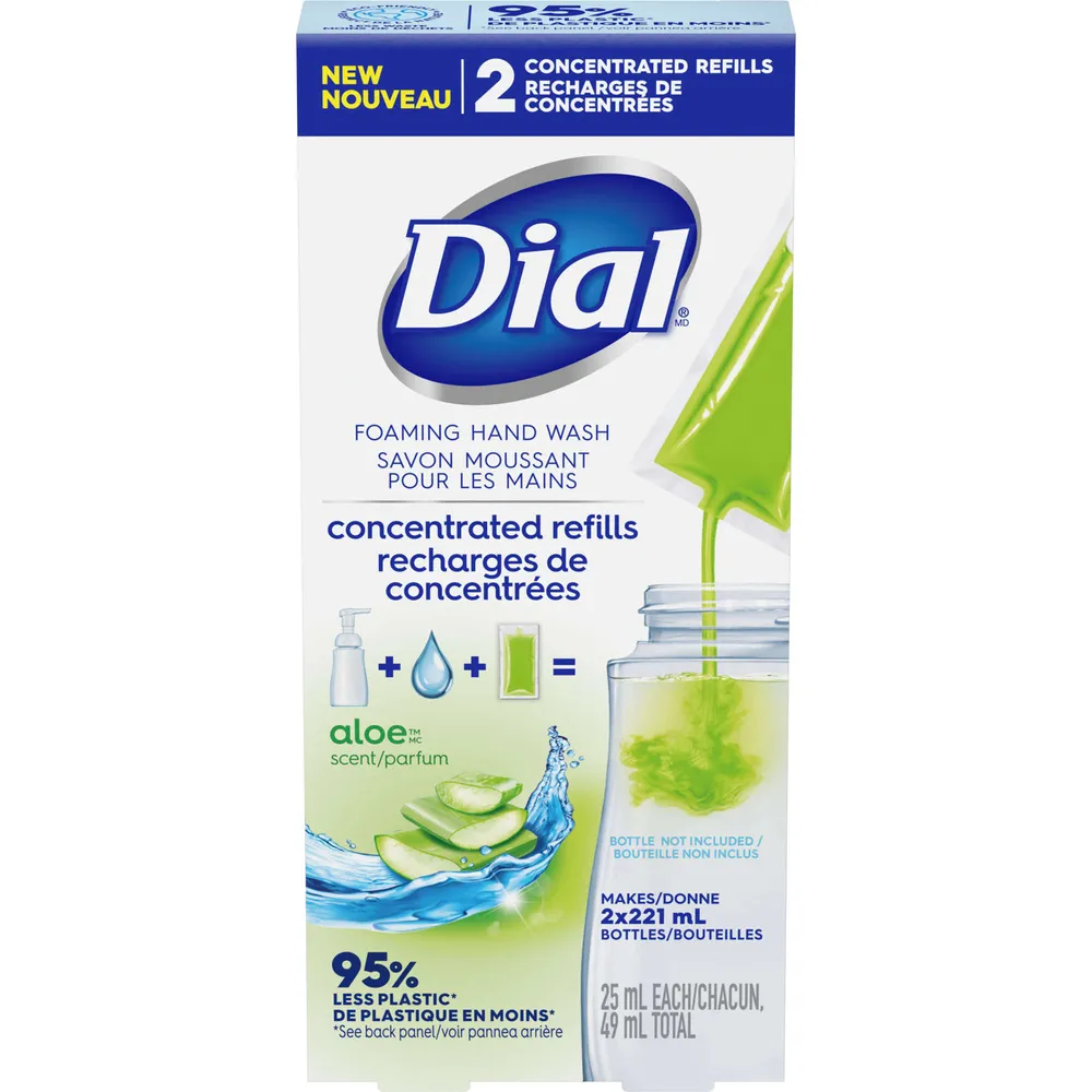Dial Foaming Hand Wash Concentrated Refills Aloe Hillside