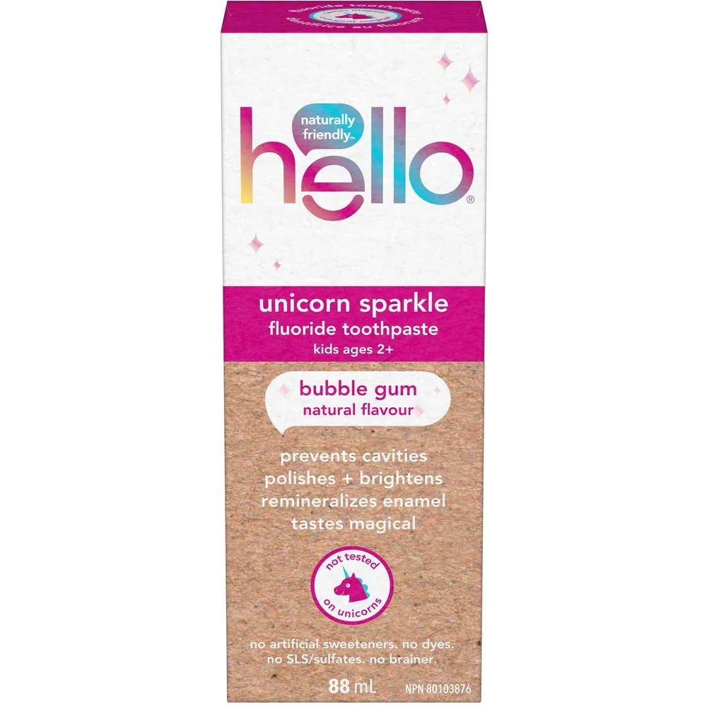 Hello Unicorn Sparkle Kids Fluoride Toothpaste 88 Ml The Pen Centre