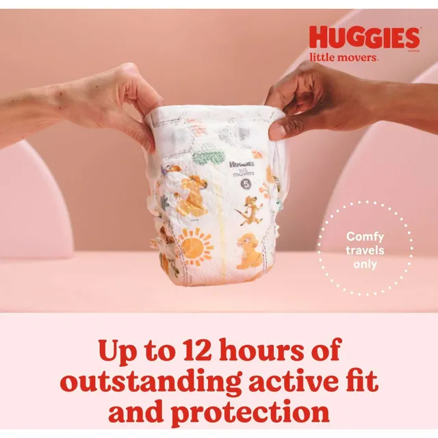 Huggies Little Movers Baby Diapers Size 5 50 Count Hillside