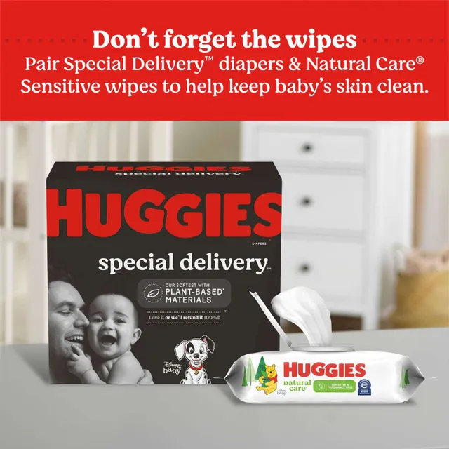 Huggies Special Delivery Hypoallergenic Baby Diapers Size 1 72