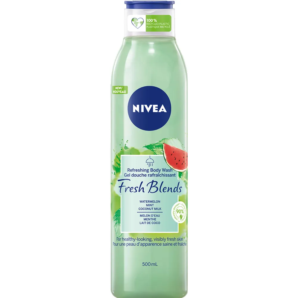 NIVEA Fresh Blends Refreshing Body Wash with Watermelon Mint and