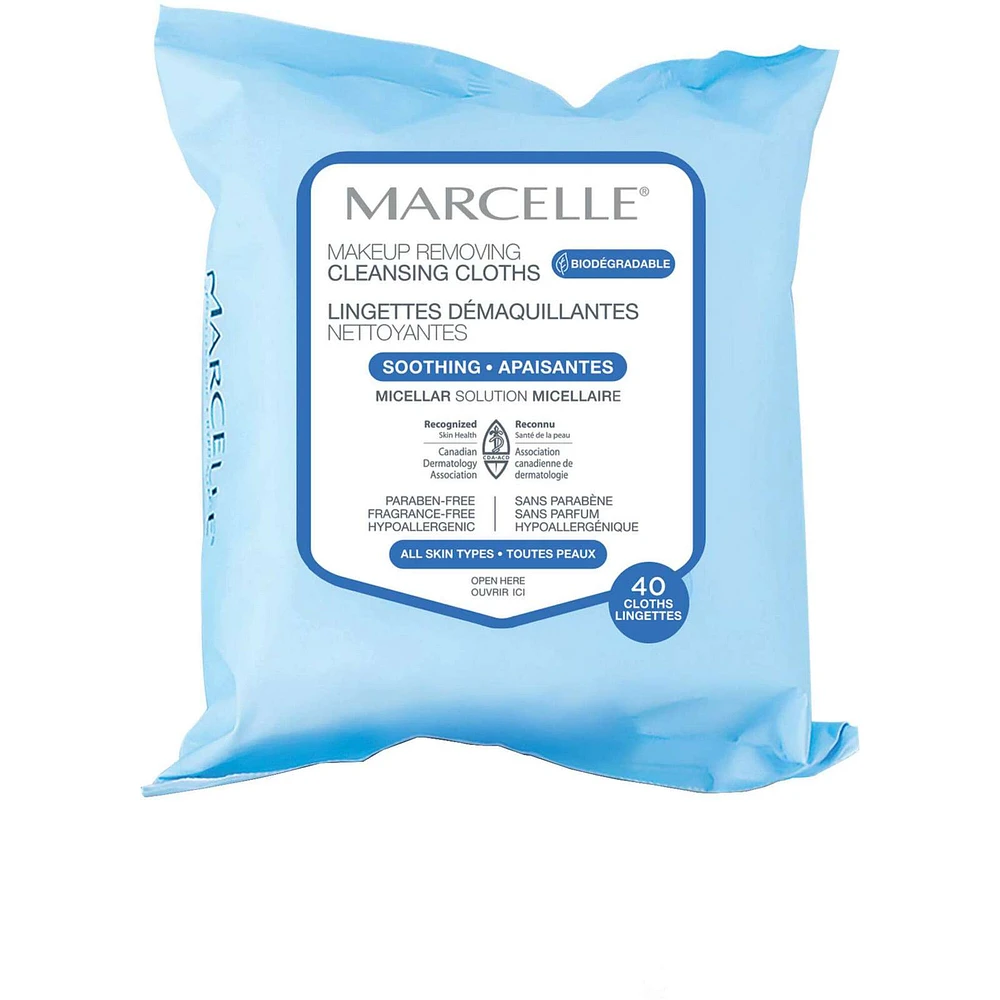 Marcelle Biodegradable and Recyclable Cleansing Cloths Niagara Pen Centre