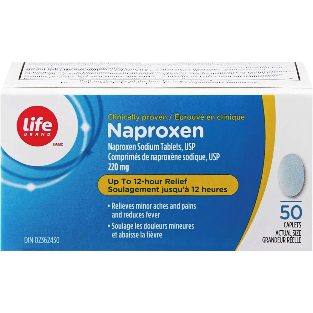 Life Brand Naproxen Sodium Tablets USP 220 mg Niagara Pen Centre