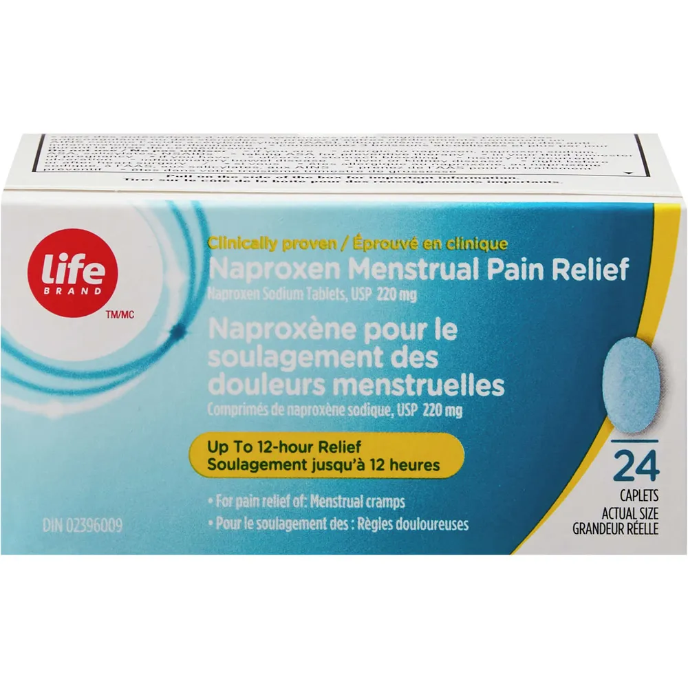 Life Brand Naproxen Menstrual Pain Relief 220mg Niagara Pen Centre
