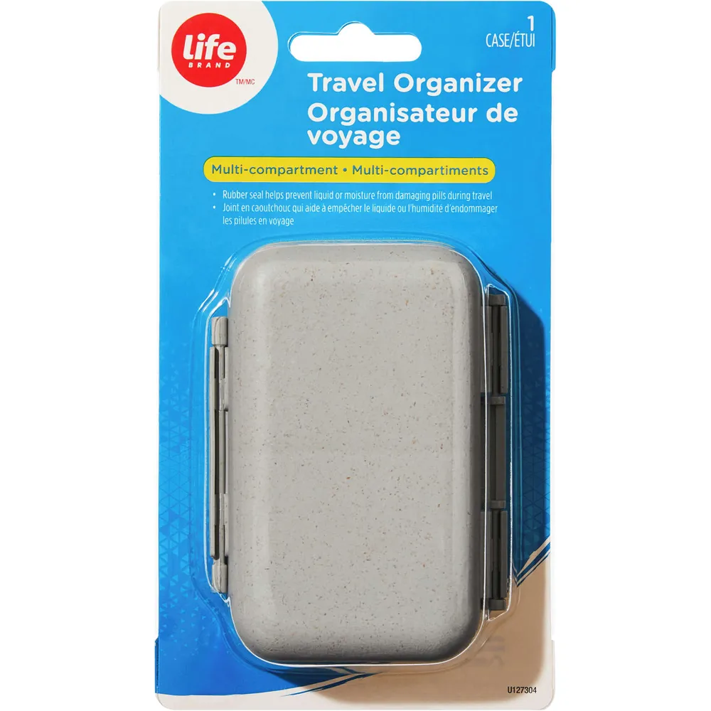 Multi compartment sales travel organizer
