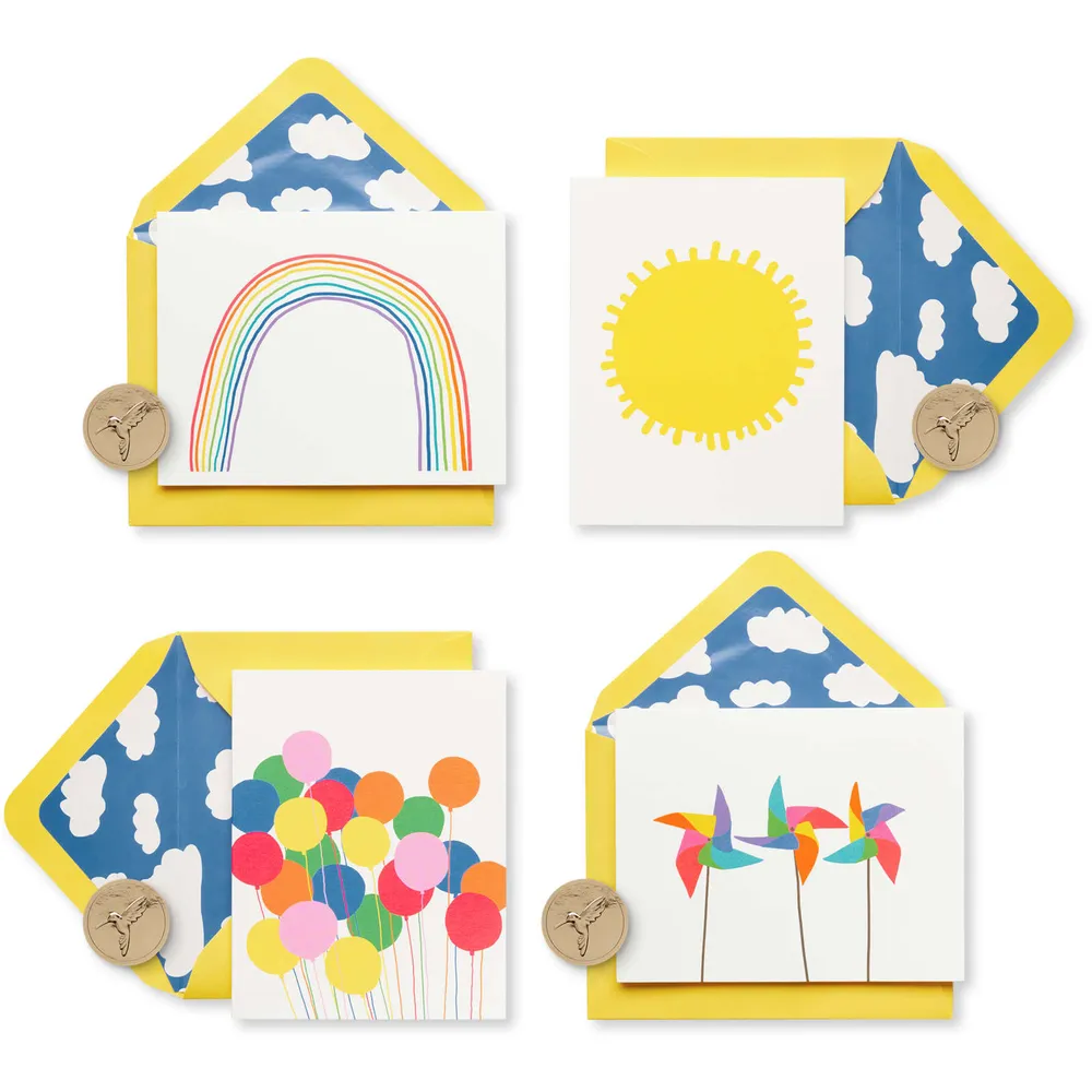 Papyrus Blank Cards with Envelopes, Little Box of Happy (20Count