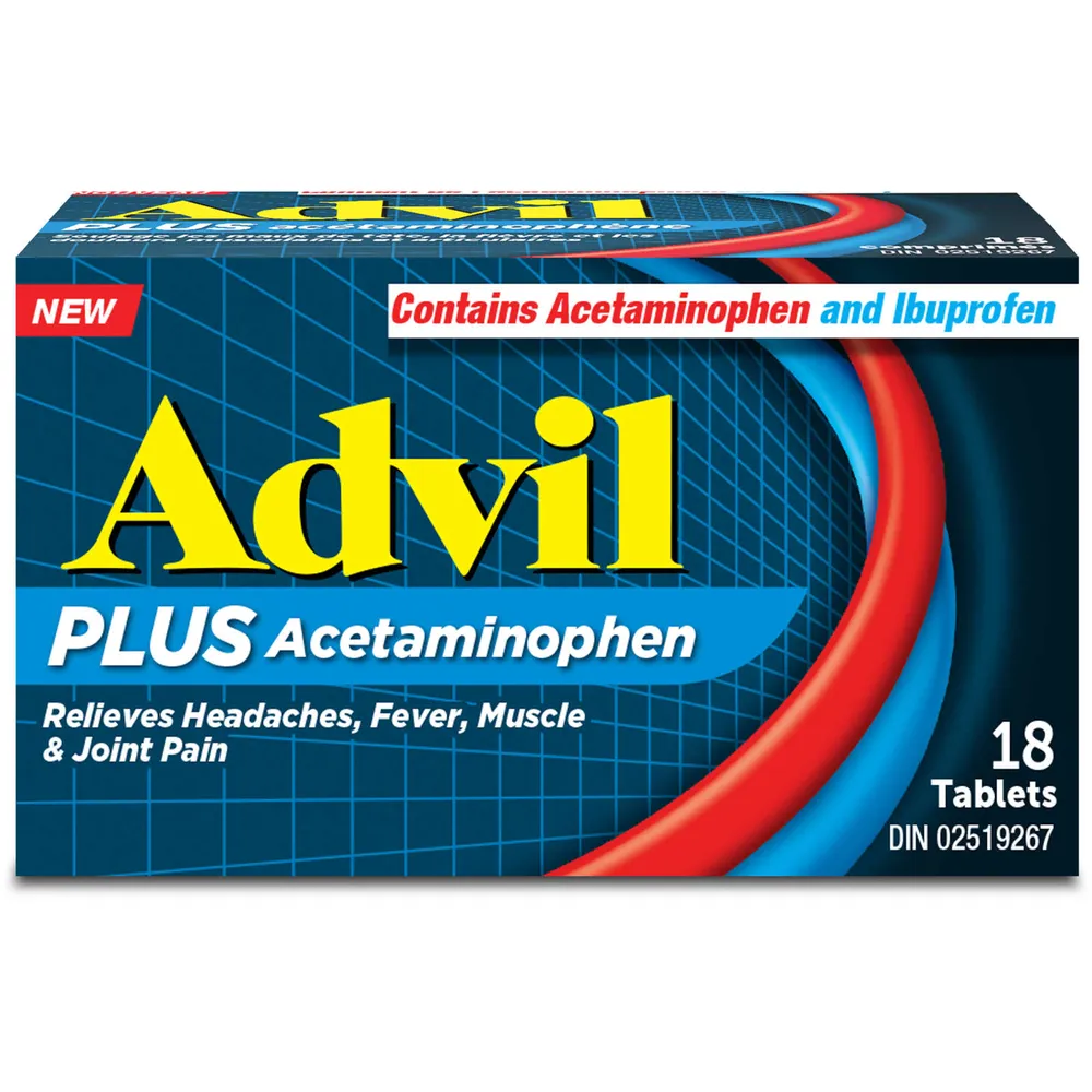 Advil Plus Acetaminophen Tablets Niagara Pen Centre