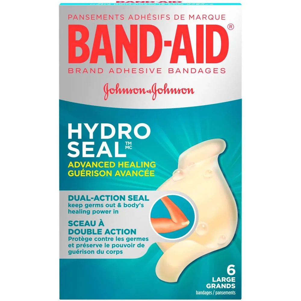 BandAid Hydro Seal Hydrocolloid Bandages, Large The Pen Centre
