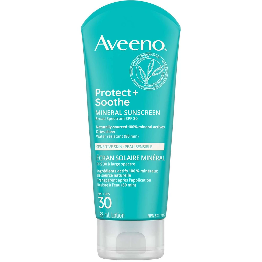 Aveeno Protect Soothe Sensitive Skin Mineral Sunscreen Spf 30 The Pen