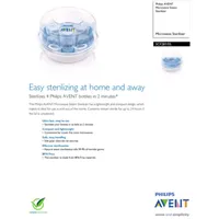 Philips avent express 2024 microwave steam sterilizer