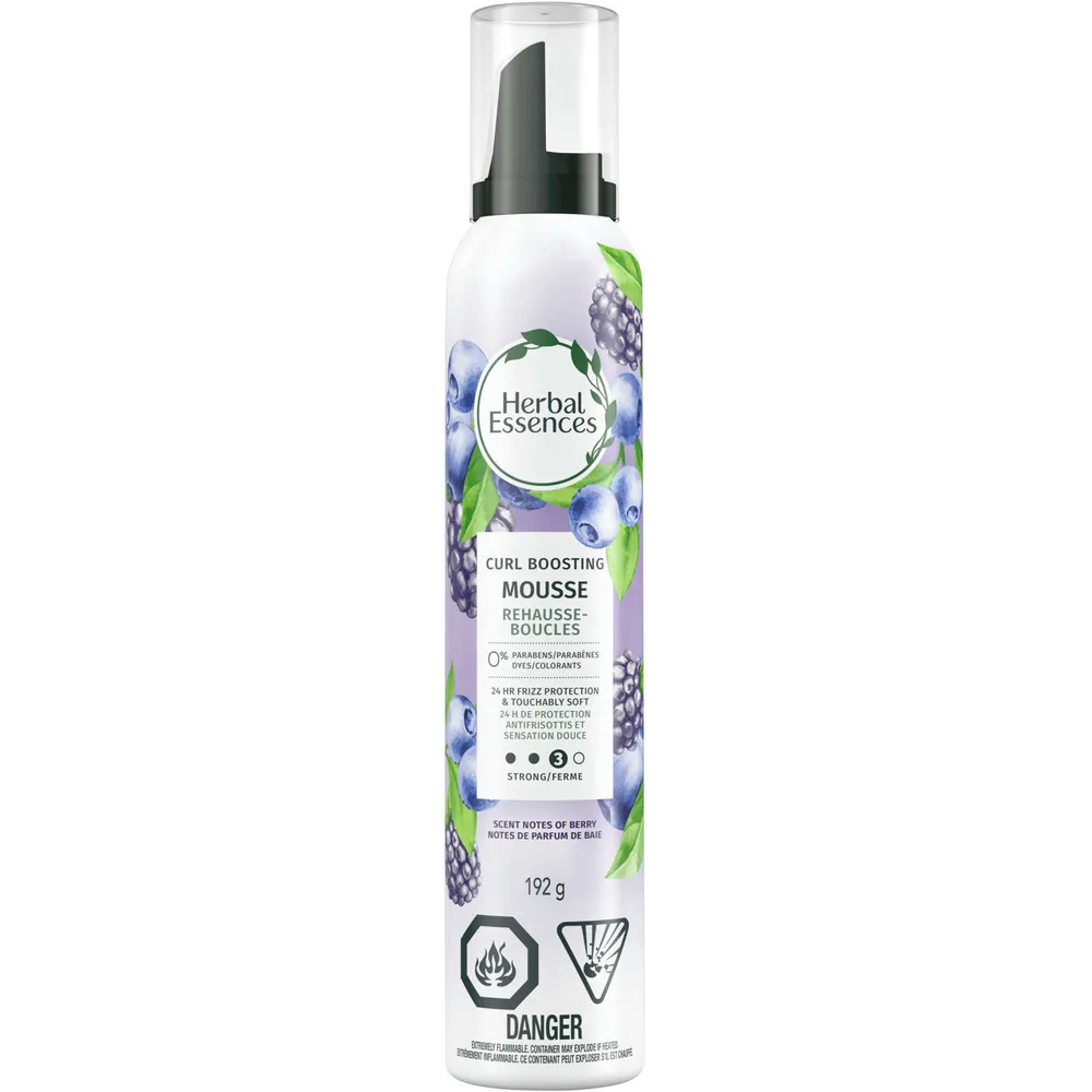 Herbal Essences Curl Boosting Mousse for Curly Hair and Wavy Hair, All