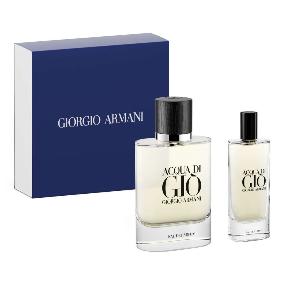 Giorgio armani acqua di top gio refillable gift set