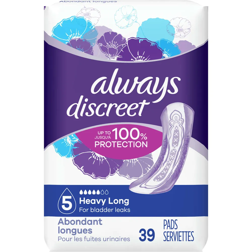 Large incontinence shop pads