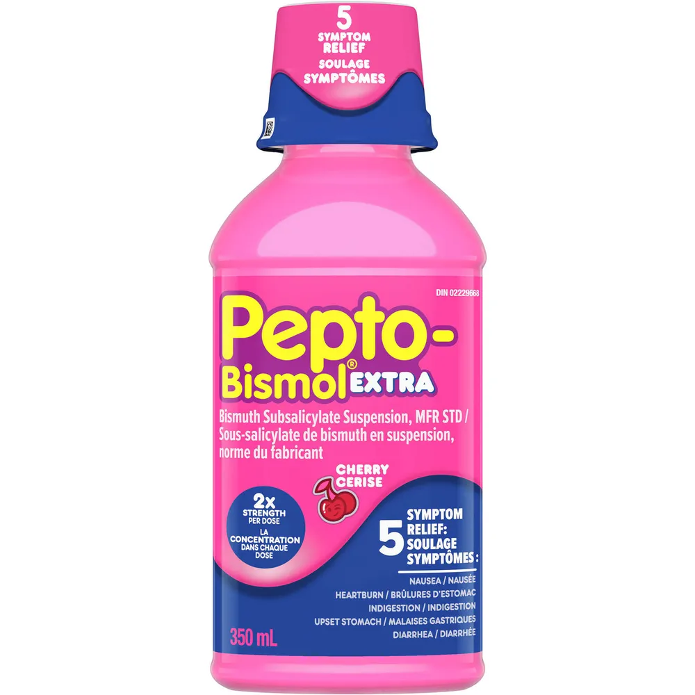 PEPTO LIQUID EXTRA STRENGTH CHERRY for Nausea, Heartburn, Upset Stomach