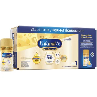 Enfamil a+ infant formula store ready to feed nursette bottles