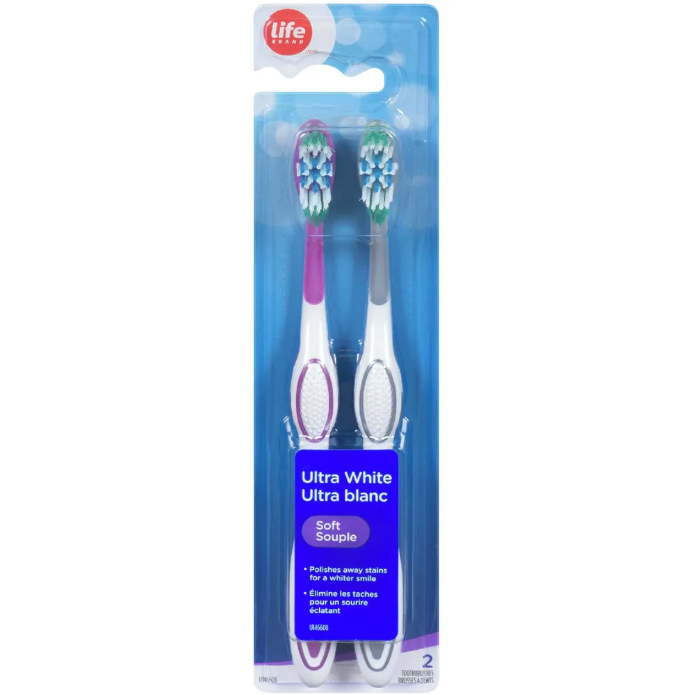 Life Brand Ultra White Toothbrushes Soft Niagara Pen Centre
