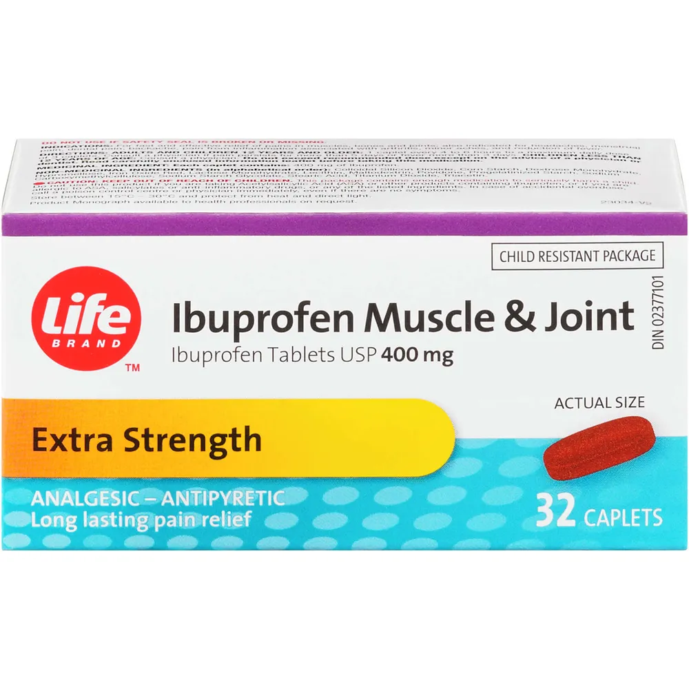 Life Brand Ibuprofen Muscle and Joint Ibuprofen Tablets USP 400 mg