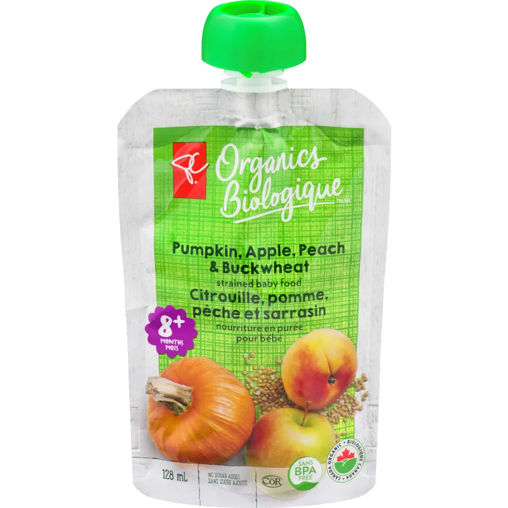 Pc organics baby food sales