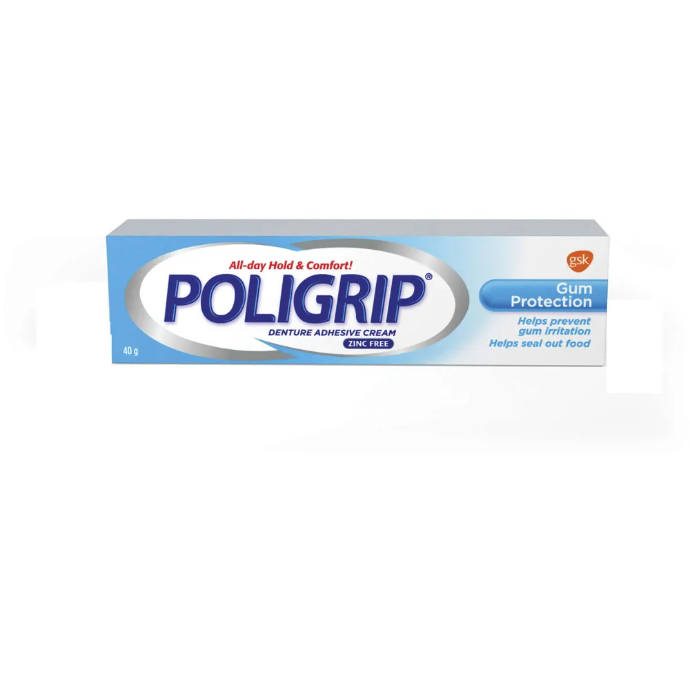 Poligrip Strong Hold Denture Adhesive Cream, 40g Niagara Pen Centre