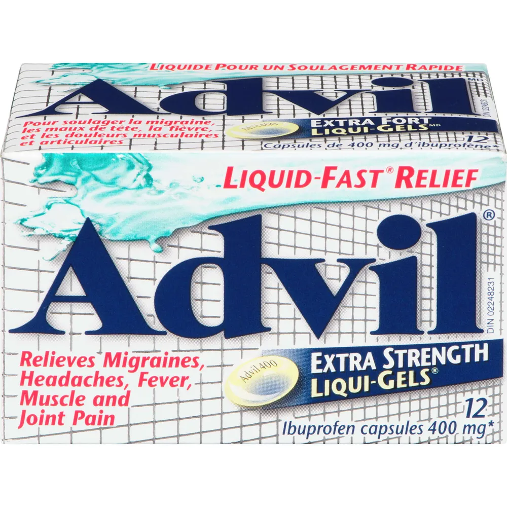 Advil Extra Strength LiquiGels ( Count) 400 Mg Ibuprofen Niagara Pen Centre